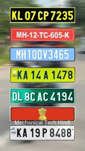 Vehicle IND Number Plates